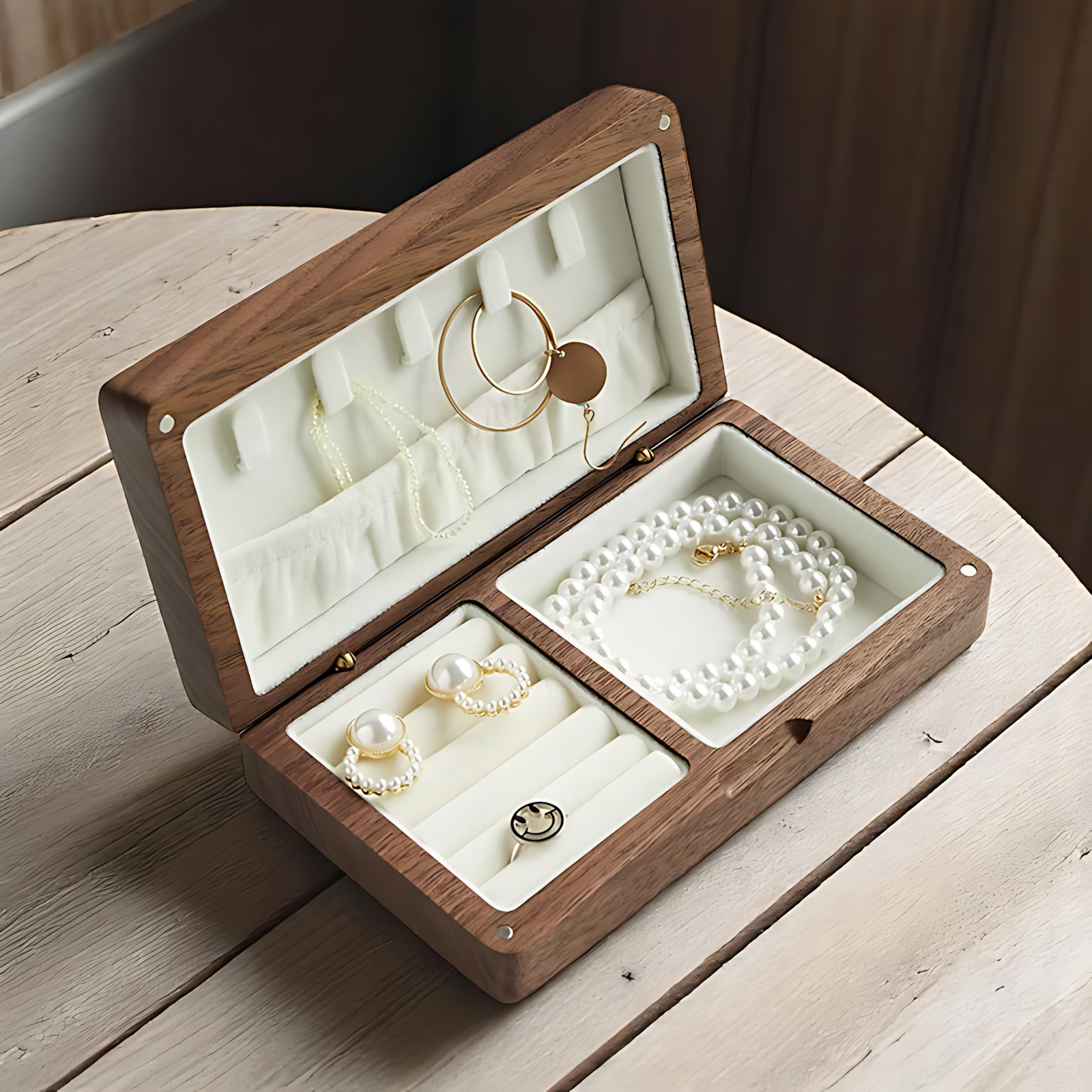 Petite Boîte à Bijoux en bois