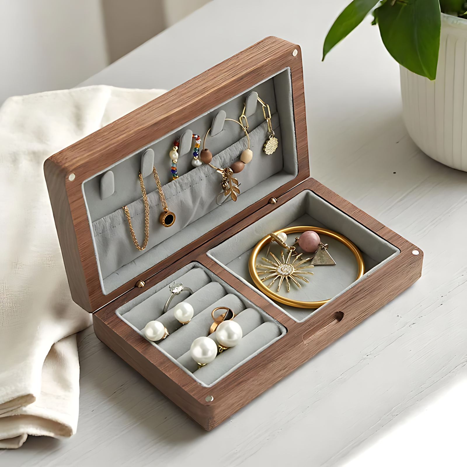 Petite Boîte à Bijoux en bois