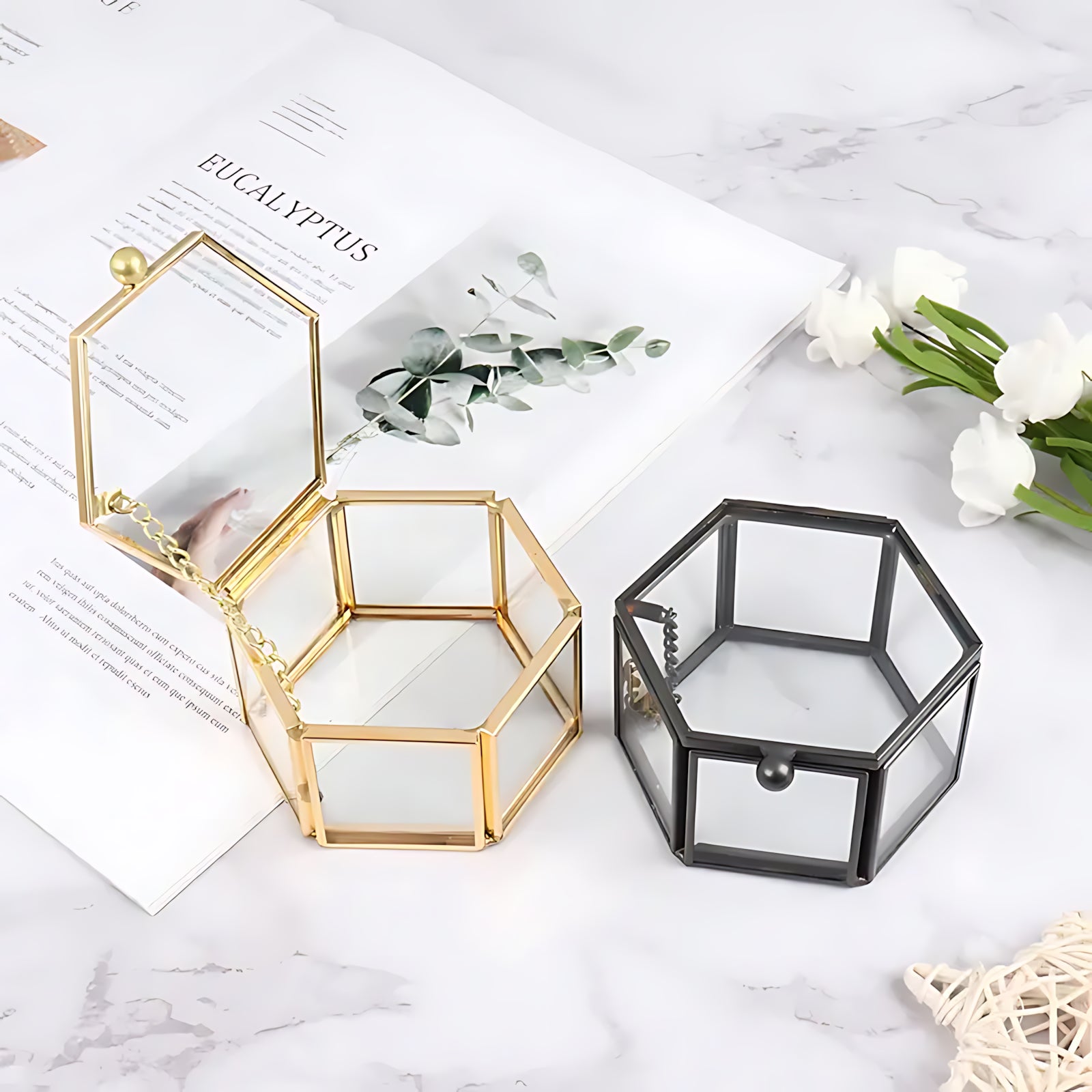 Boîte à Bijoux en Verre et Métal - leportebijoux.fr