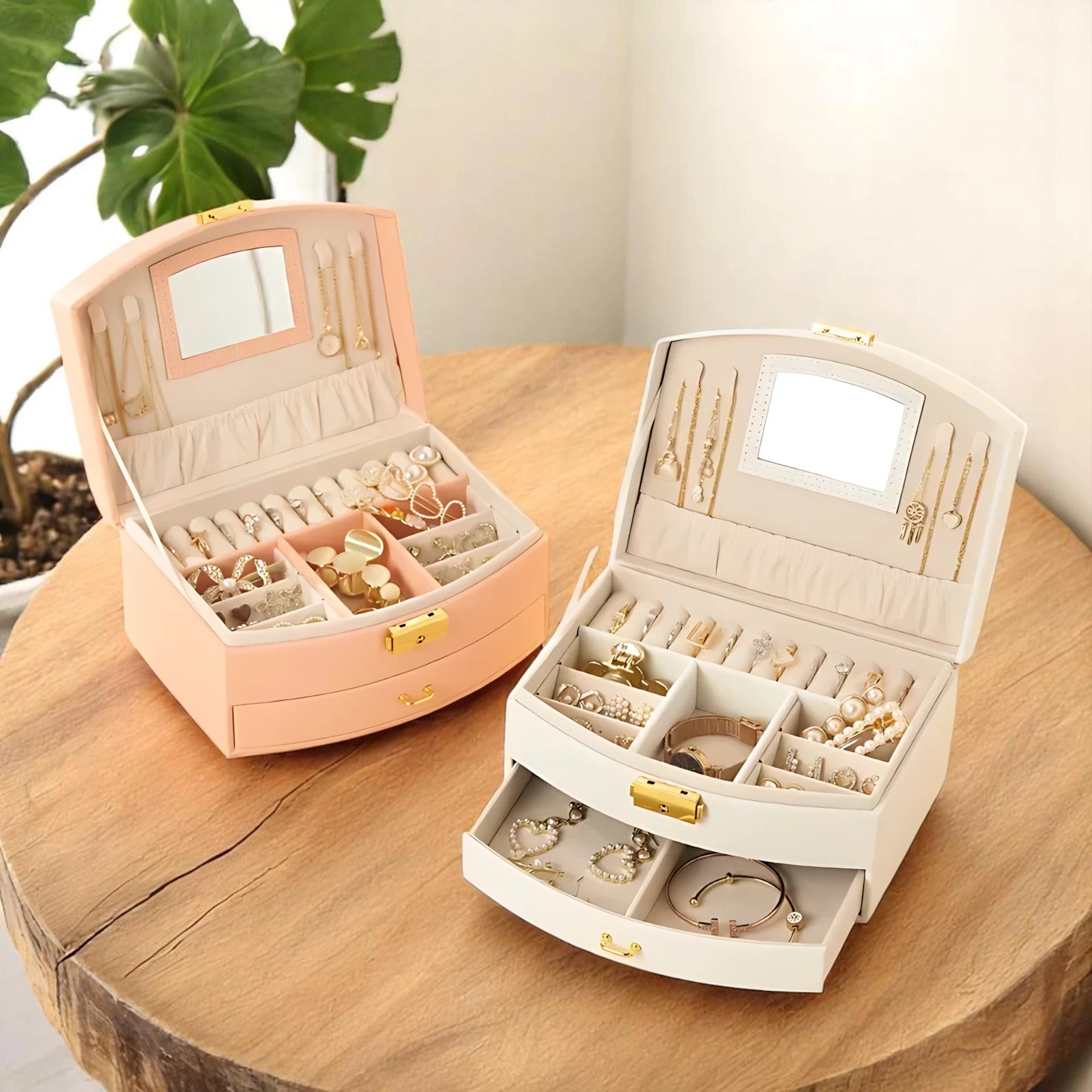 Belle Boîte à bijoux avec Miroir