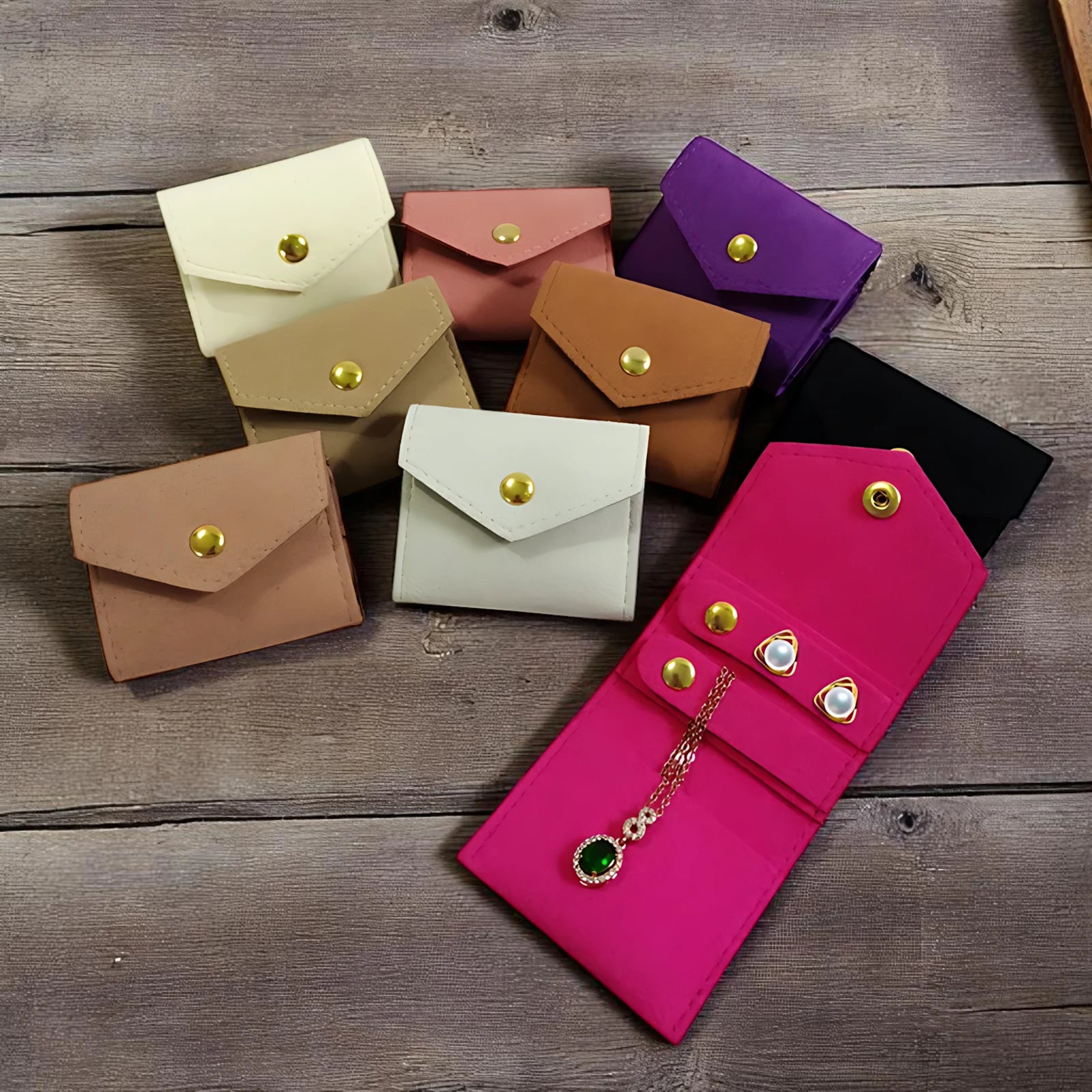 Petite Pochette à Bijoux de Voyage en Tissu