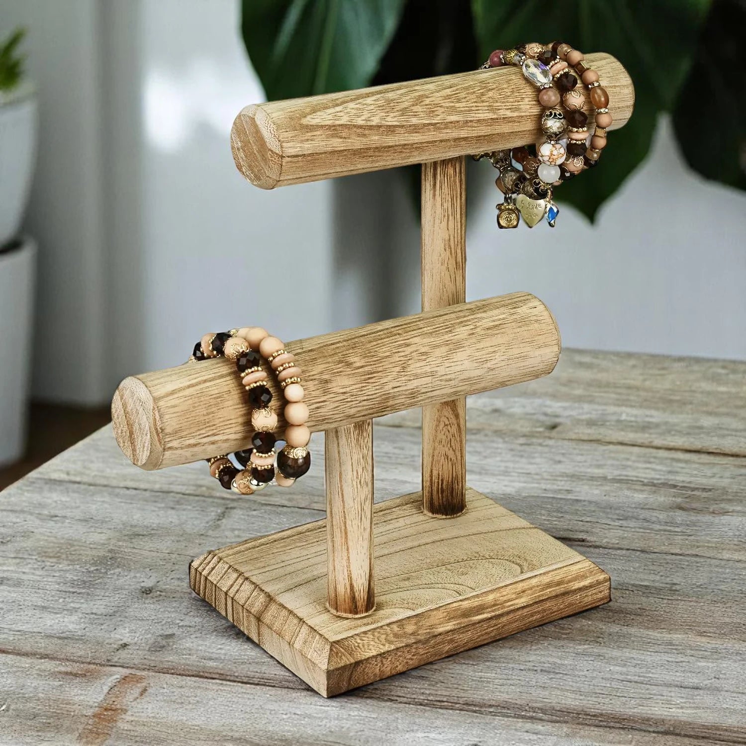 Porte Bracelet en Bois Design - leportebijoux.fr