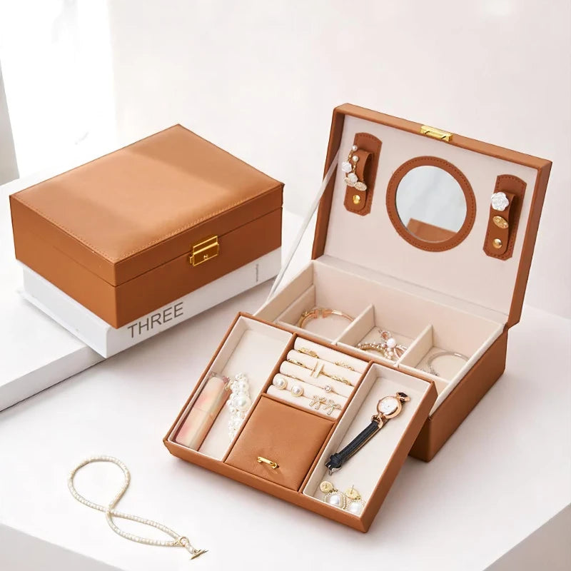 Boîte à bijoux avec Miroir Chic