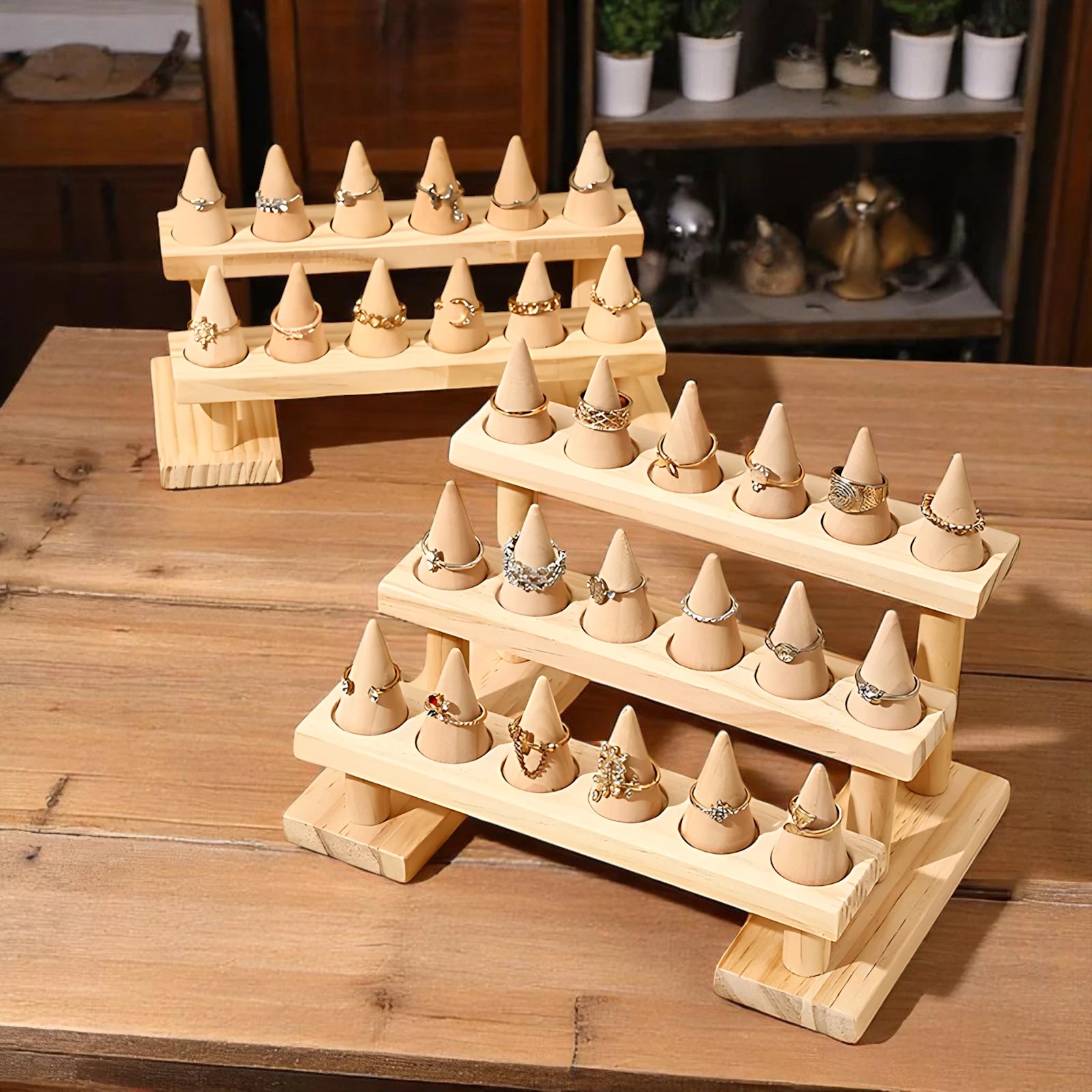 Présentoir à Bagues en Bois
