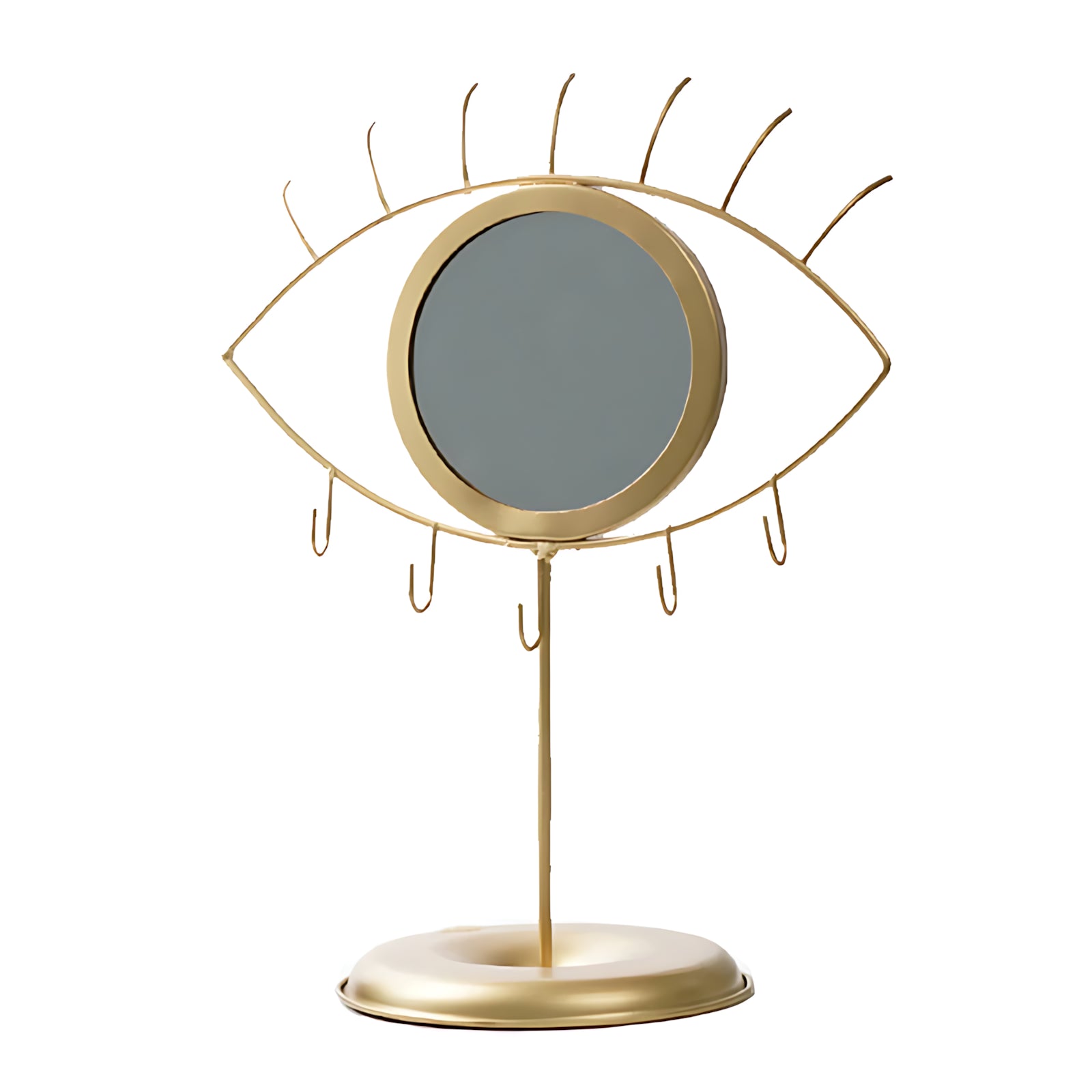 Porte Bijoux avec Miroir Œil Doré - leportebijoux.fr