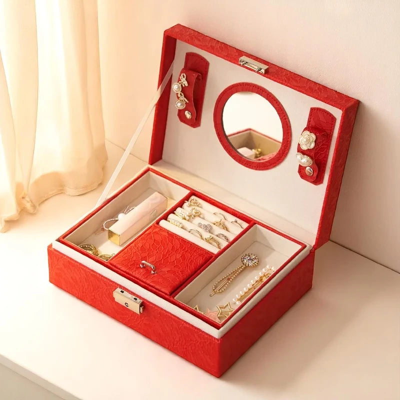 Boîte à bijoux avec Miroir Chic