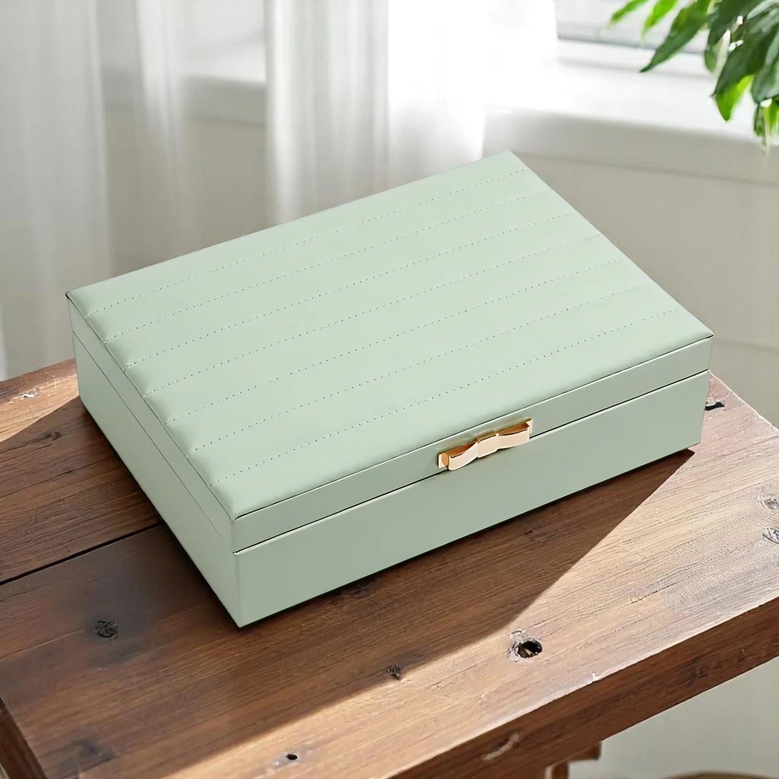 Boîte à Bijoux Chic en Cuir