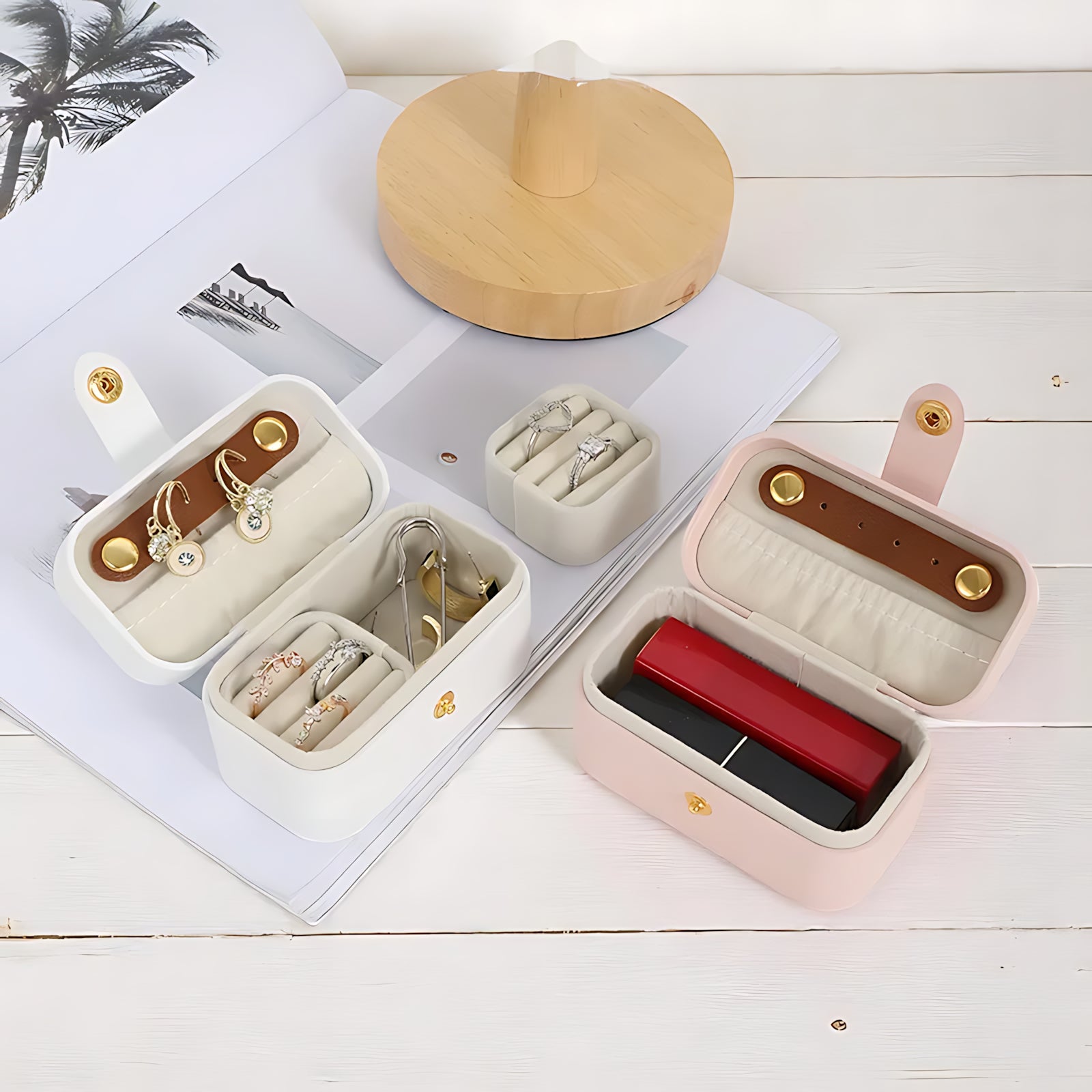 Mini Boîte à Bijoux de Voyage - leportebijoux.fr