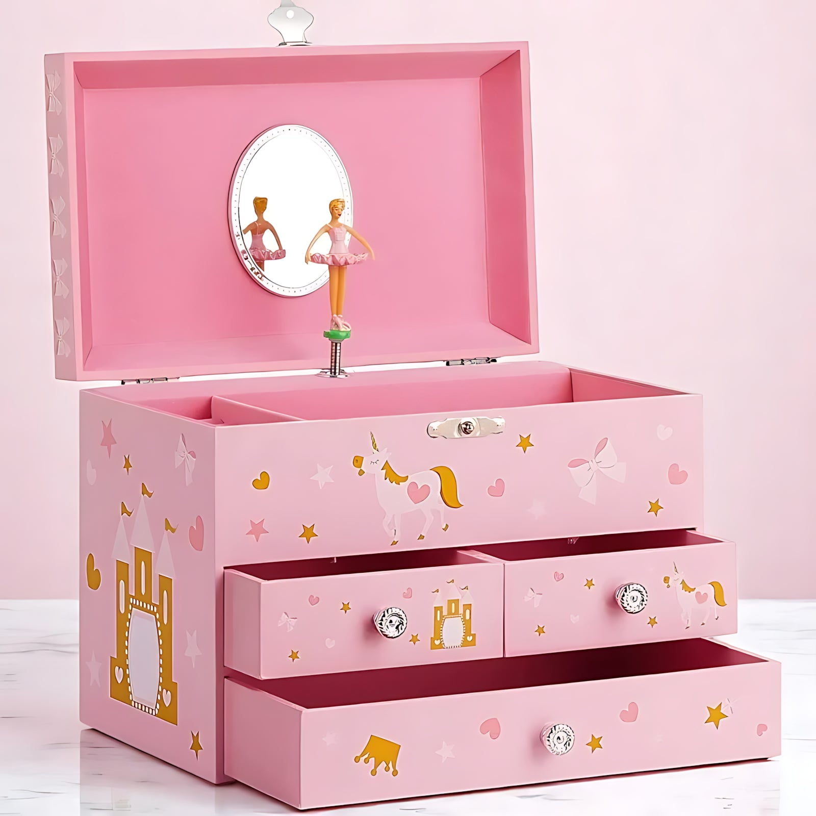Boîte à Bijoux Musicale pour Fille - leportebijoux.fr