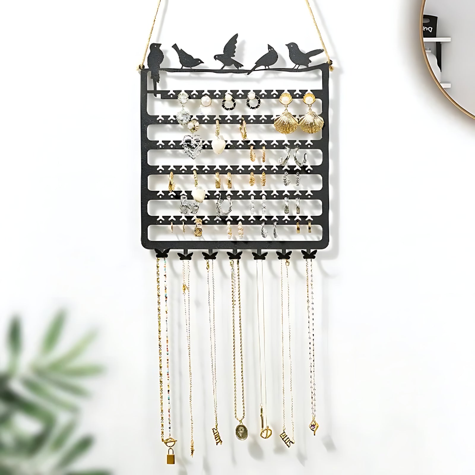 Porte Bijoux Mural Original Murmure d’Oiseaux - leportebijoux.fr