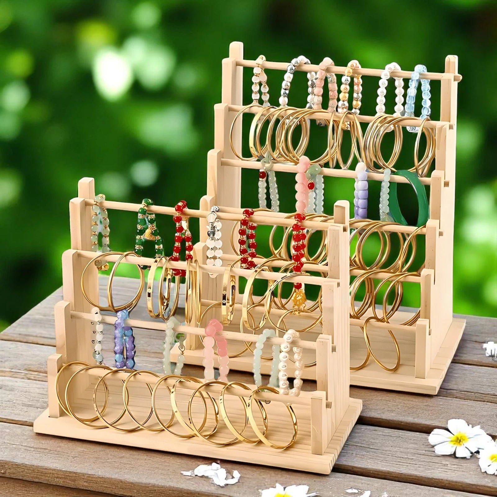 Présentoir Bracelet en bois - leportebijoux.fr