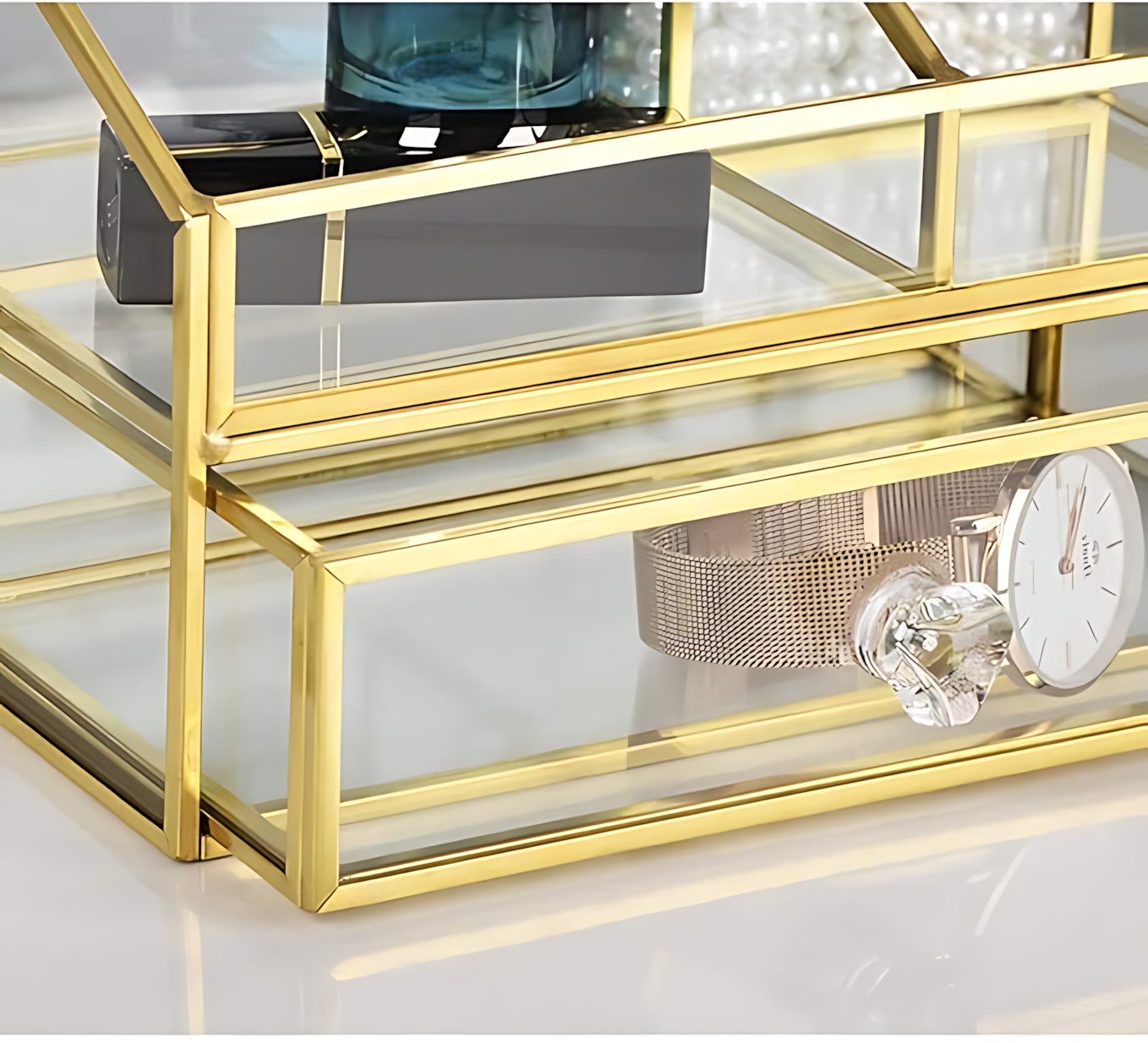 Boîte à Bijoux en Verre Transparent - leportebijoux.fr
