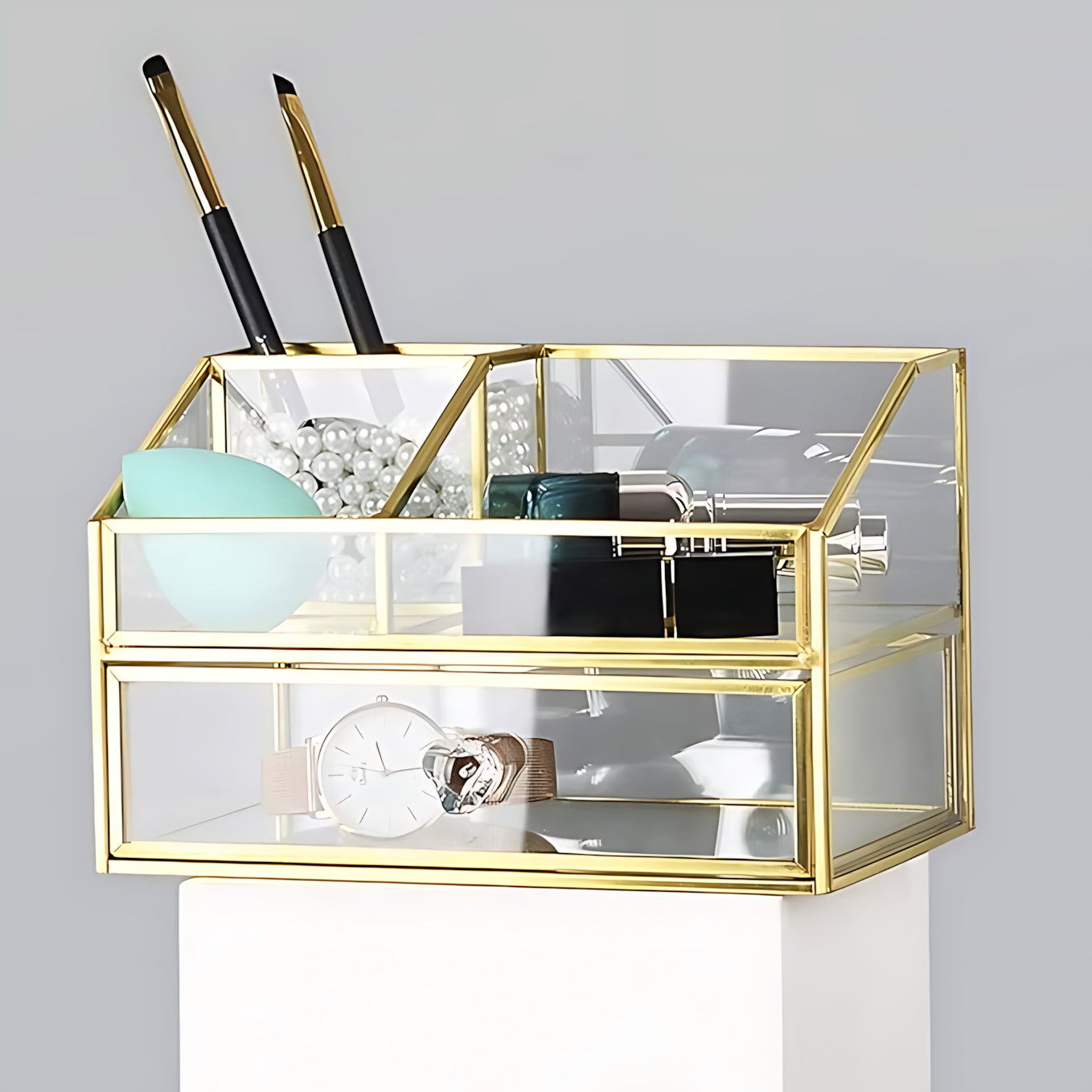 Boîte à Bijoux en Verre Transparent - leportebijoux.fr