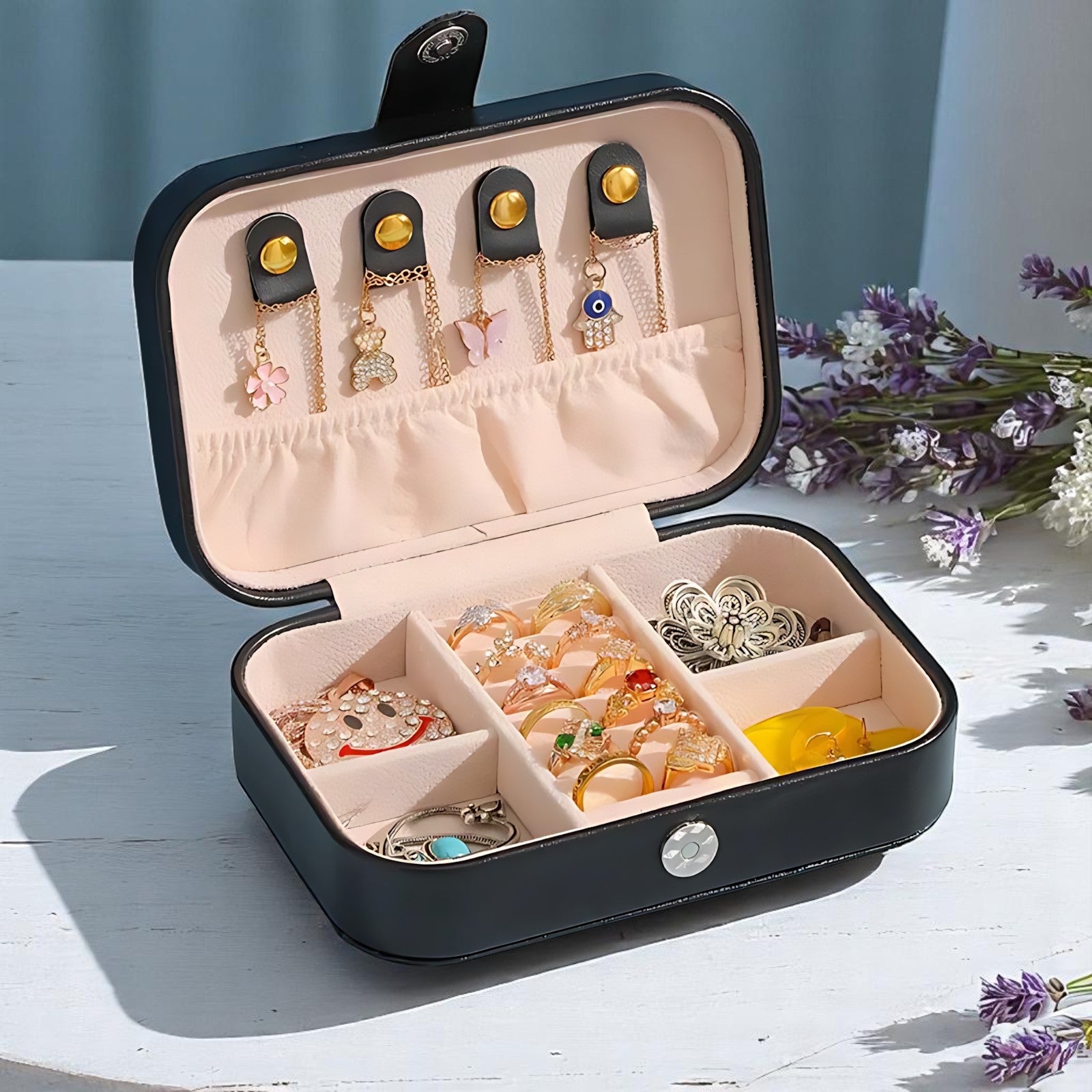 Boîte à Bijoux de Voyage Élégante