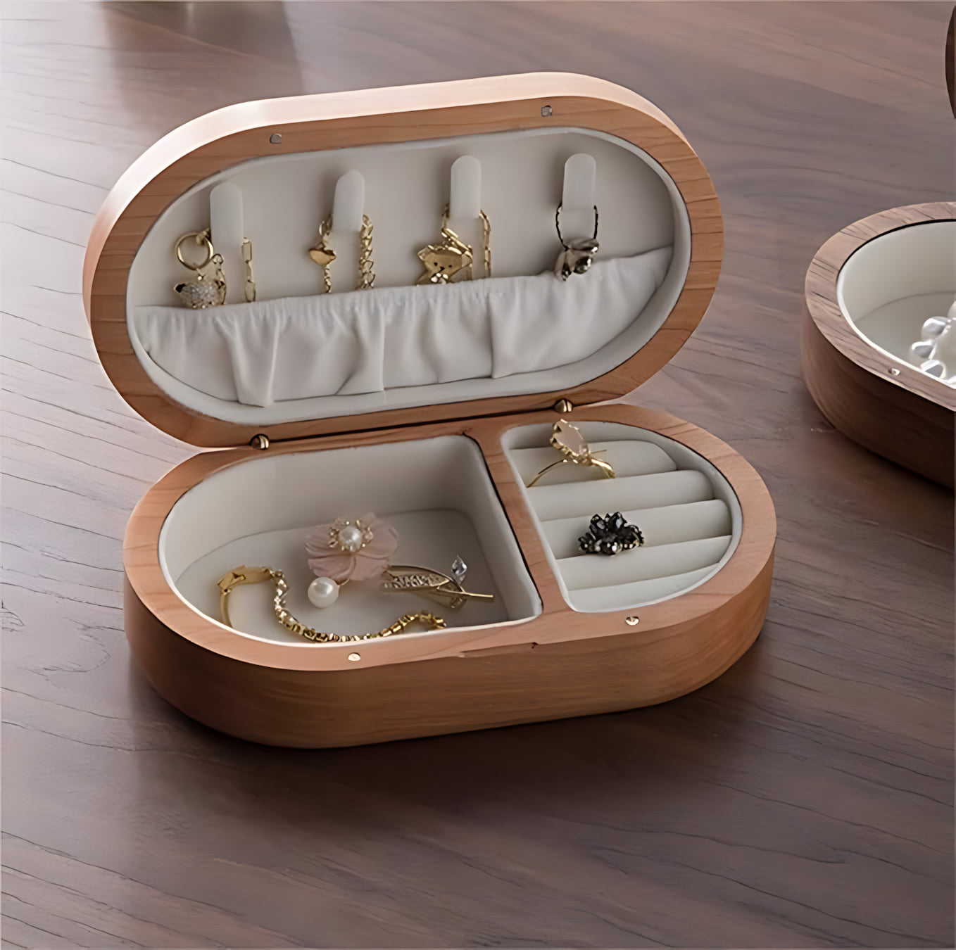 Boîte à Bijoux en Bois Précieux