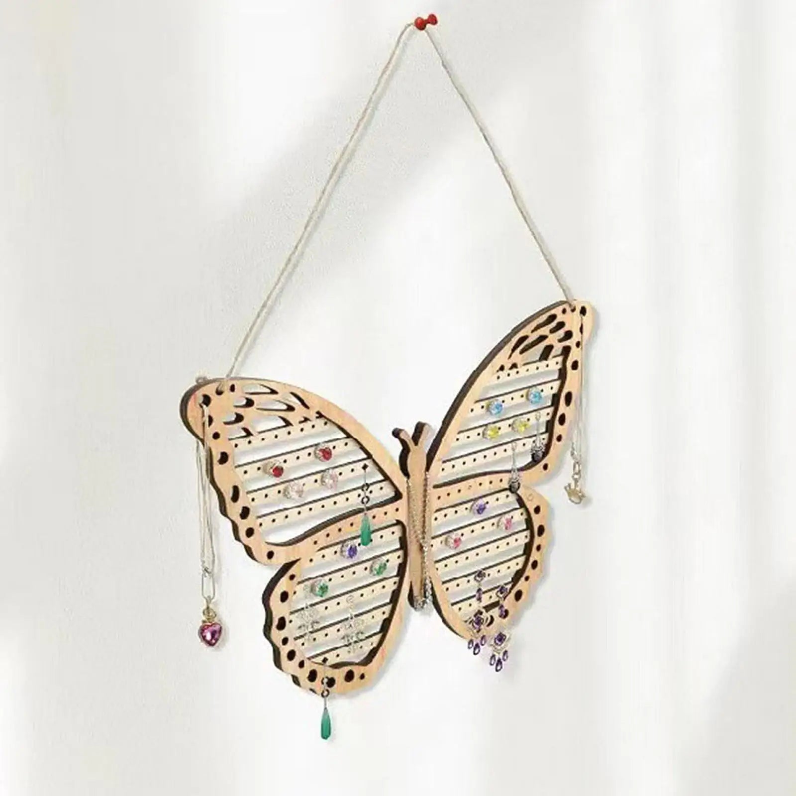 Porte Bijoux Mural en Bois
