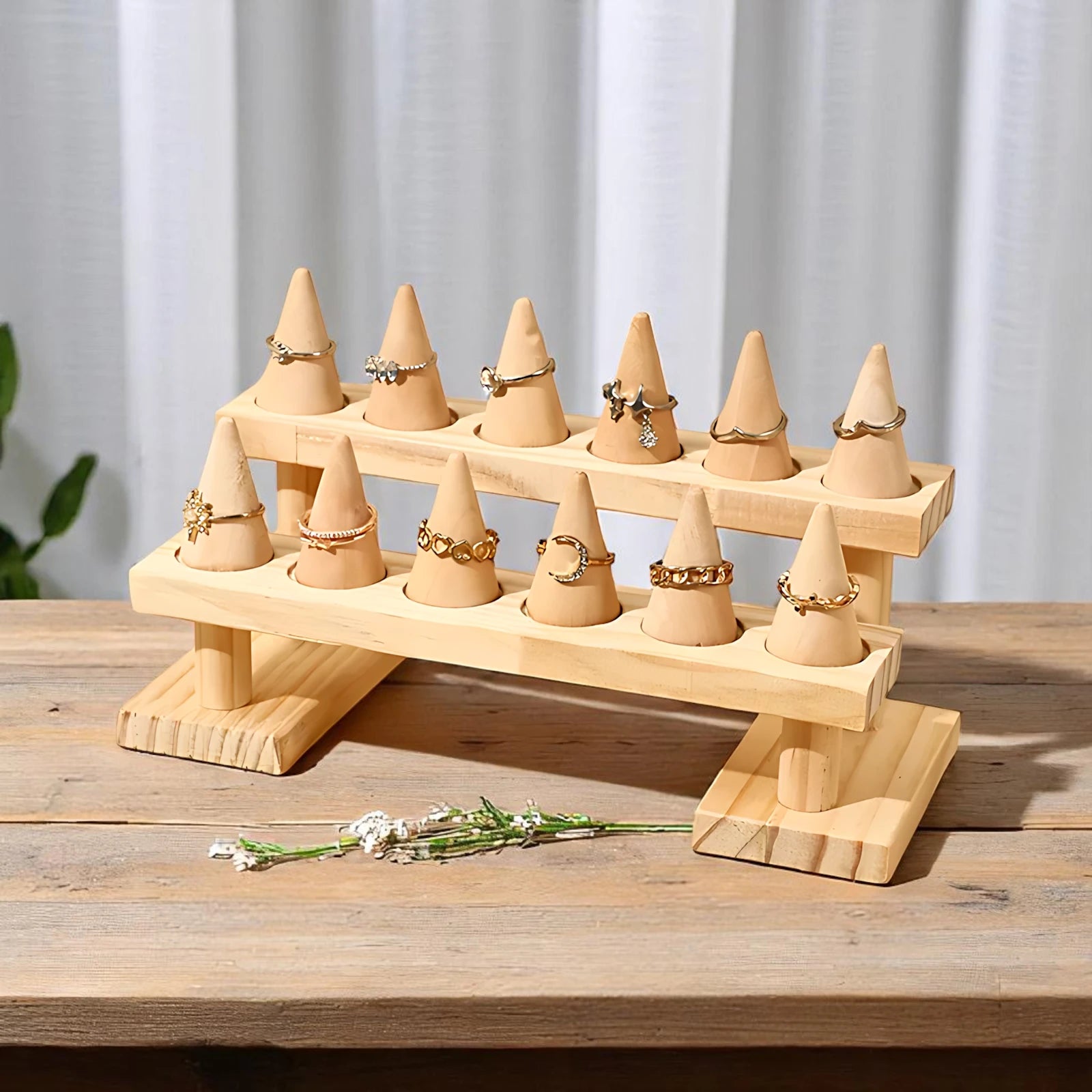 Présentoir à Bagues en Bois
