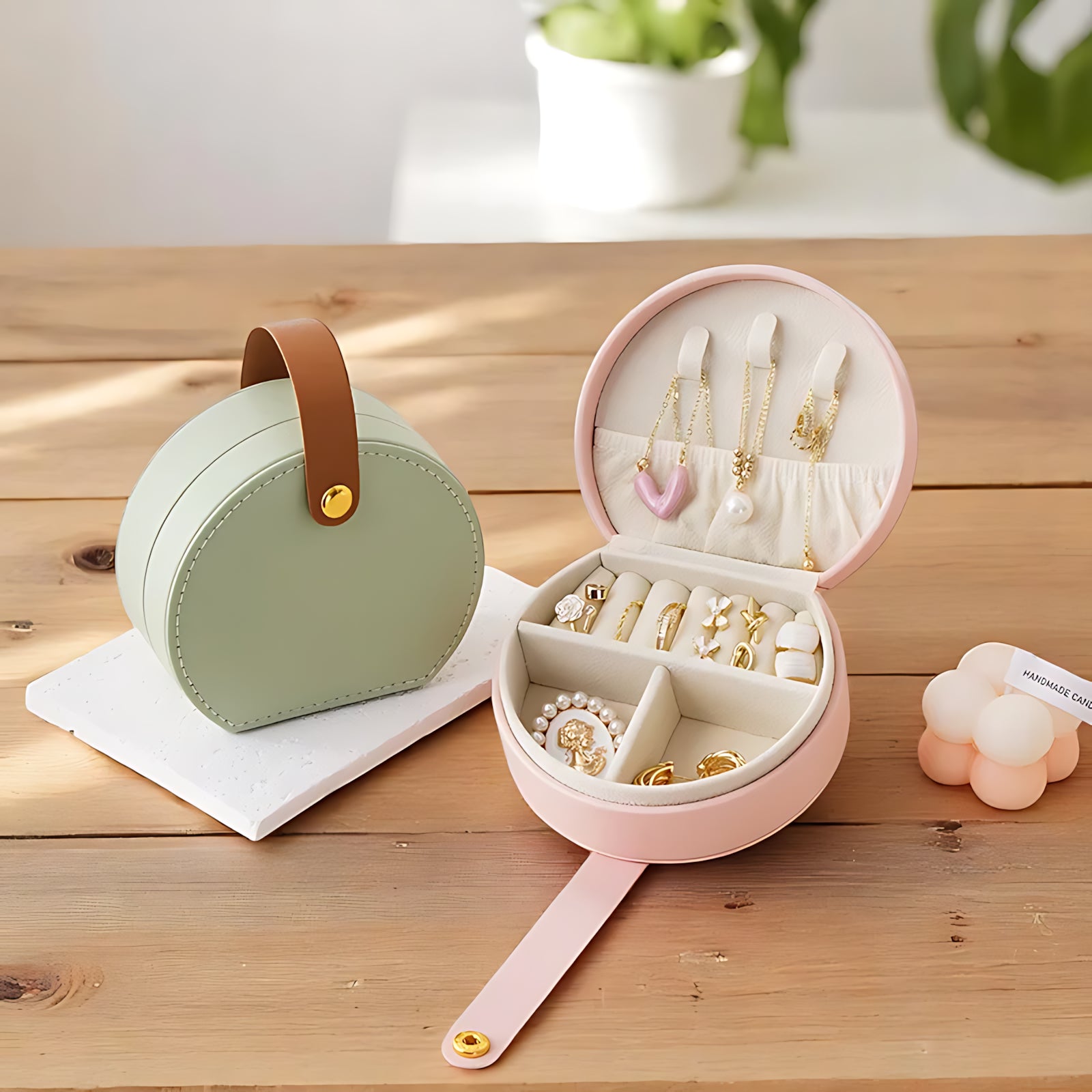 Mini Boite à bijoux de Voyage Raffinée - leportebijoux.fr