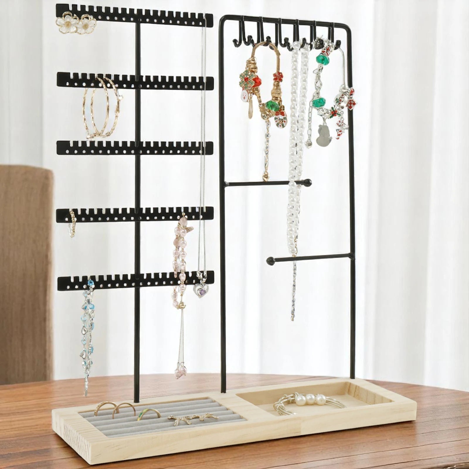 Support Boucles d'Oreilles à 5 Niveaux - leportebijoux.fr