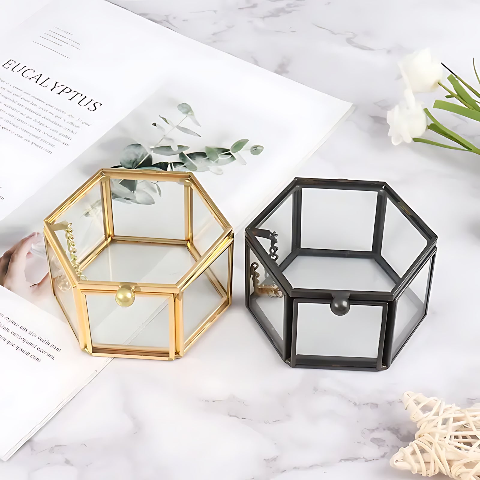 Boîte à Bijoux en Verre et Métal - leportebijoux.fr