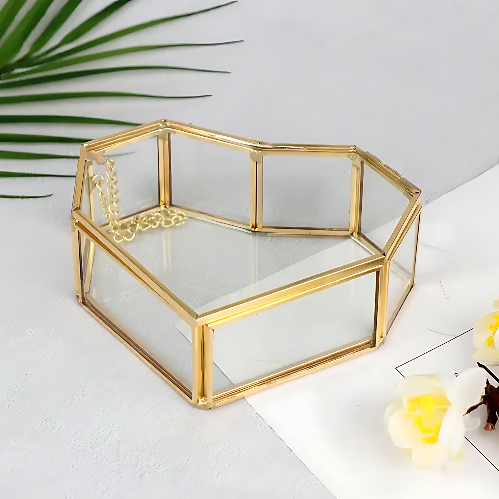 Boîte à Bijoux en Verre Transparent - leportebijoux.fr