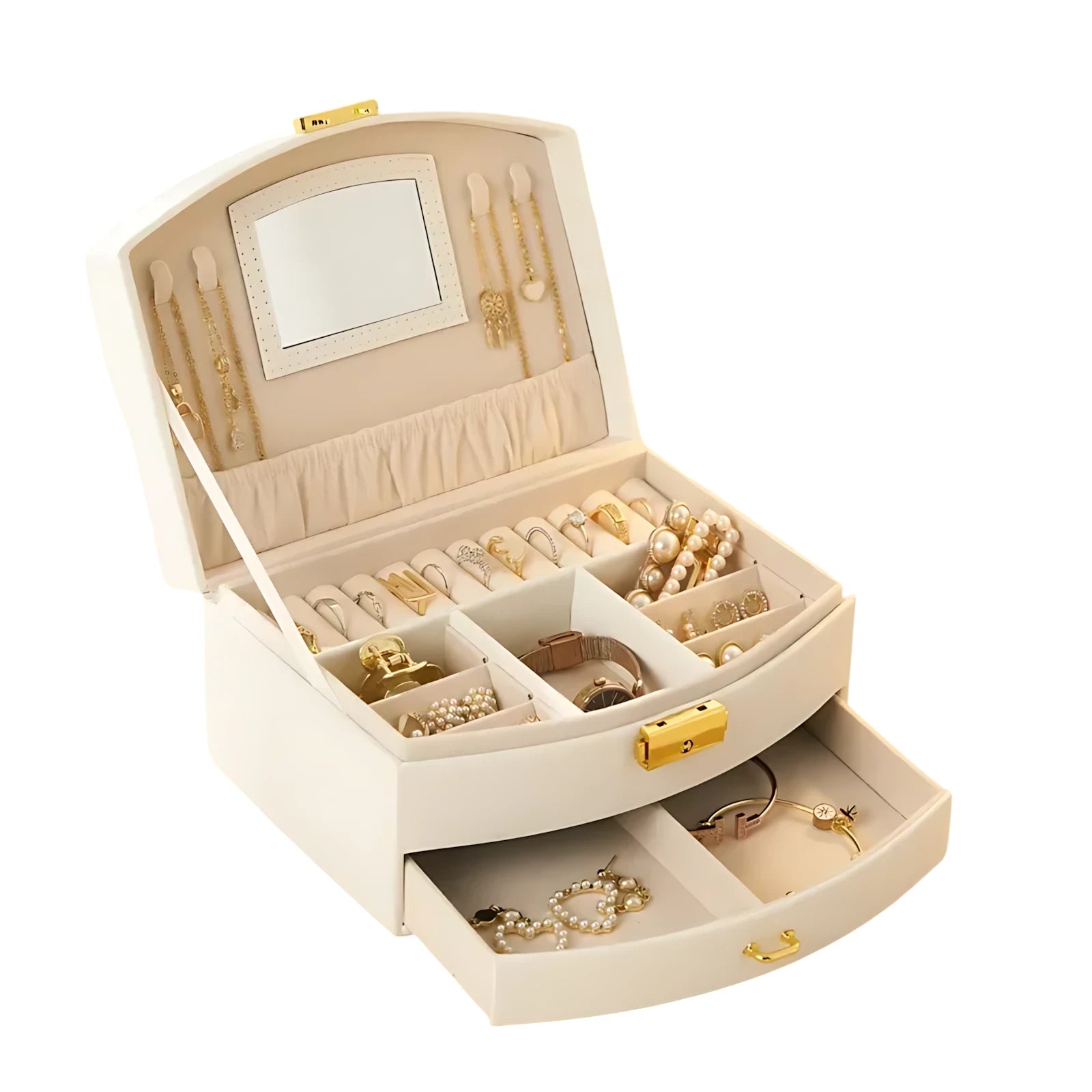Belle Boîte à bijoux avec Miroir