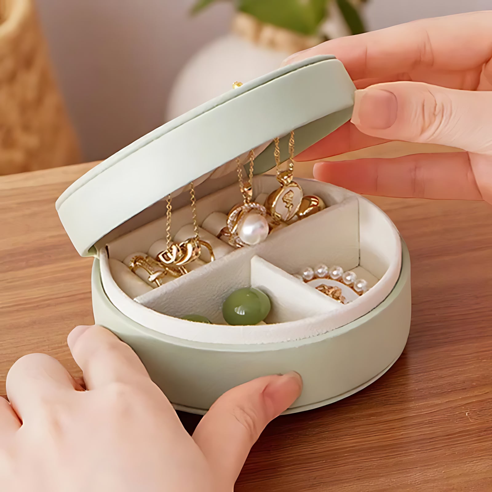 Mini Boite à bijoux de Voyage Raffinée - leportebijoux.fr