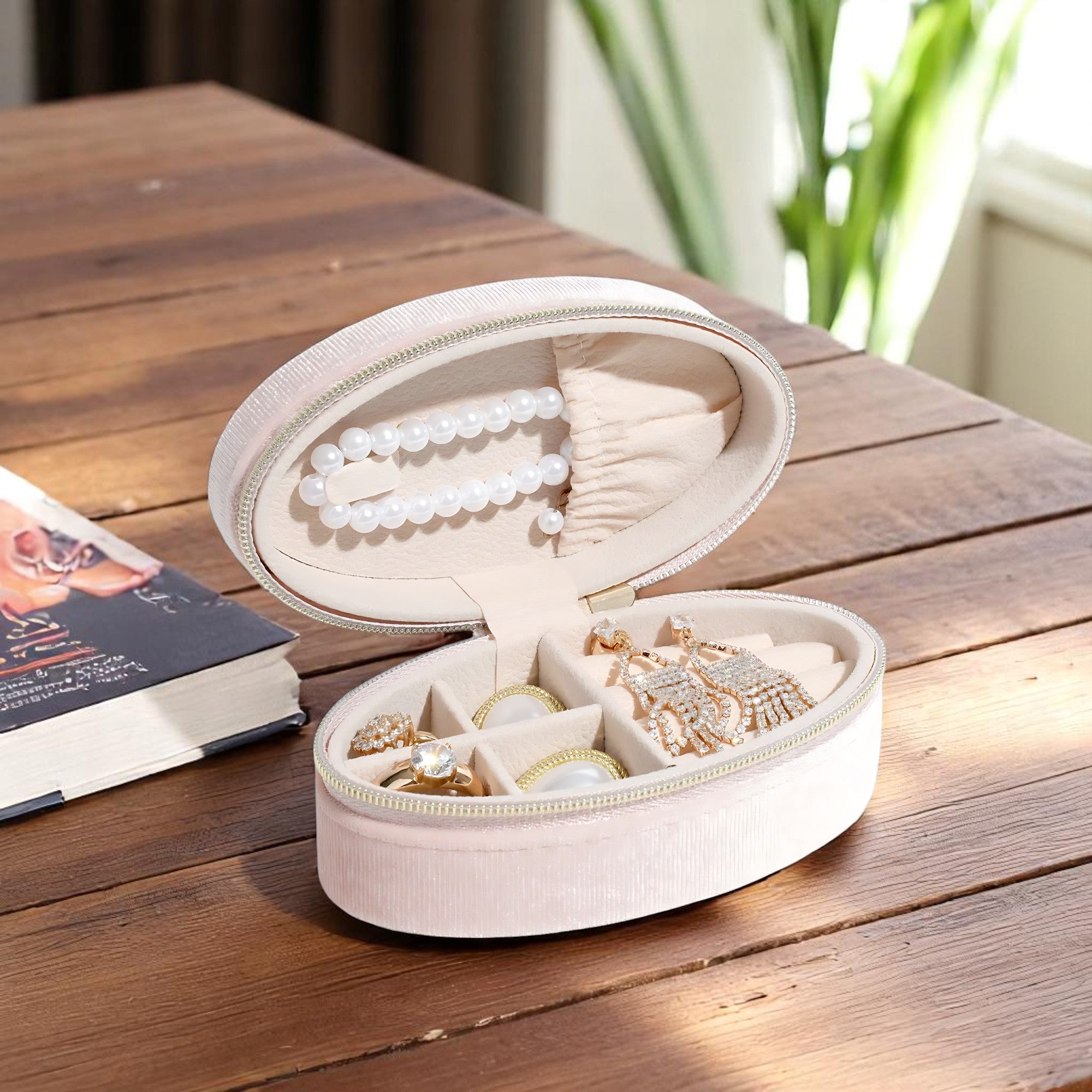 Trousse à Bijoux de Voyage Ovale