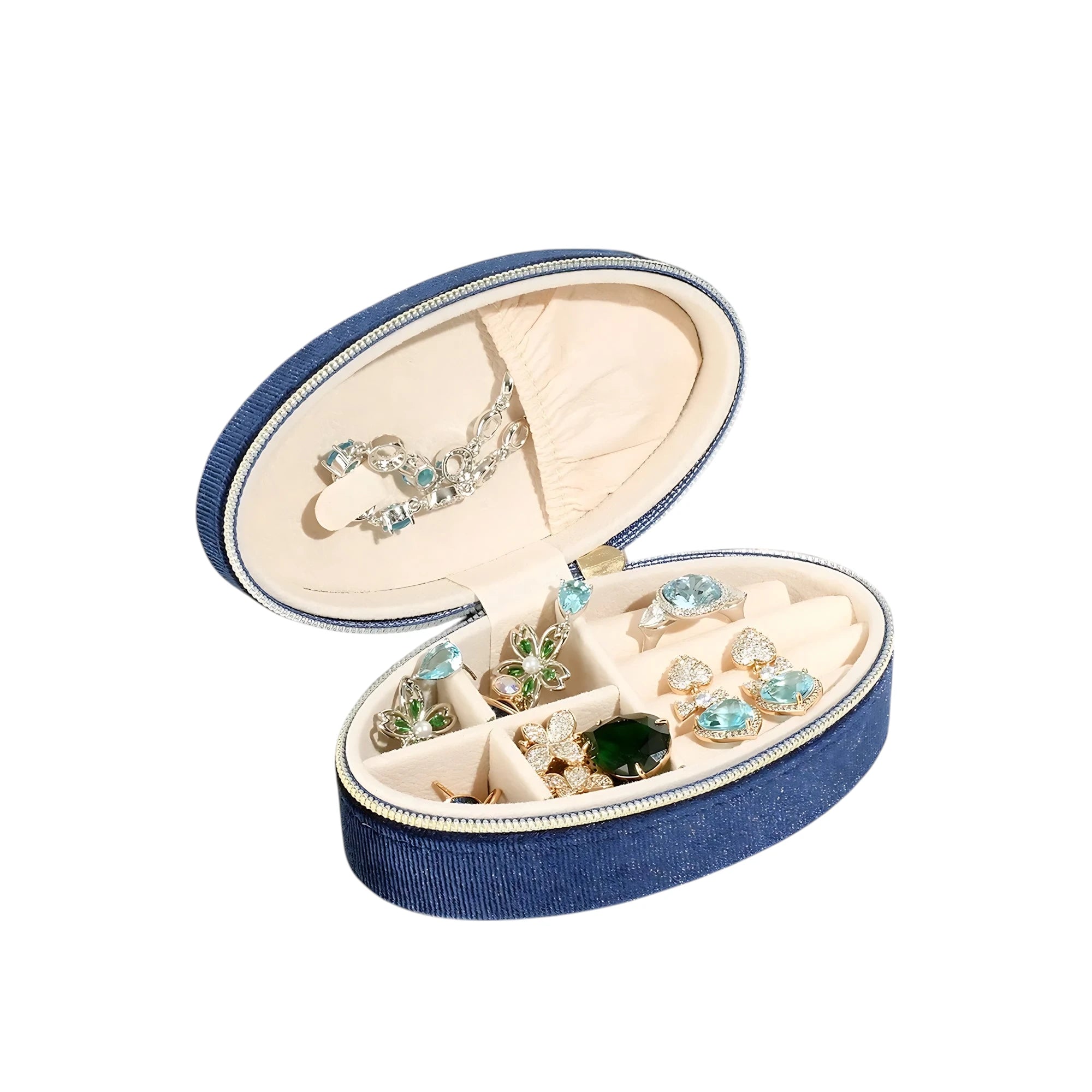 Trousse à Bijoux de Voyage Ovale