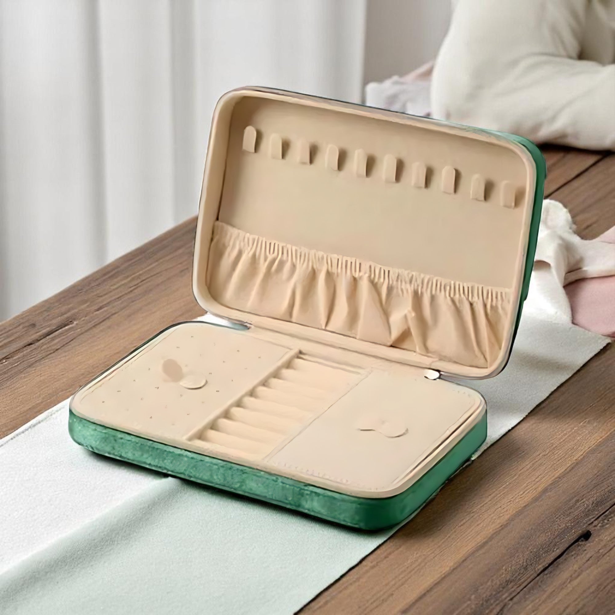 Trousse à Bijoux de Voyage en Velours