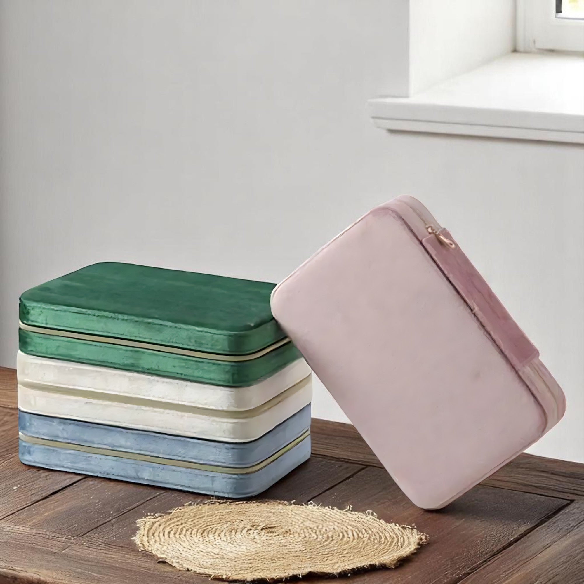 Trousse à Bijoux de Voyage en Velours