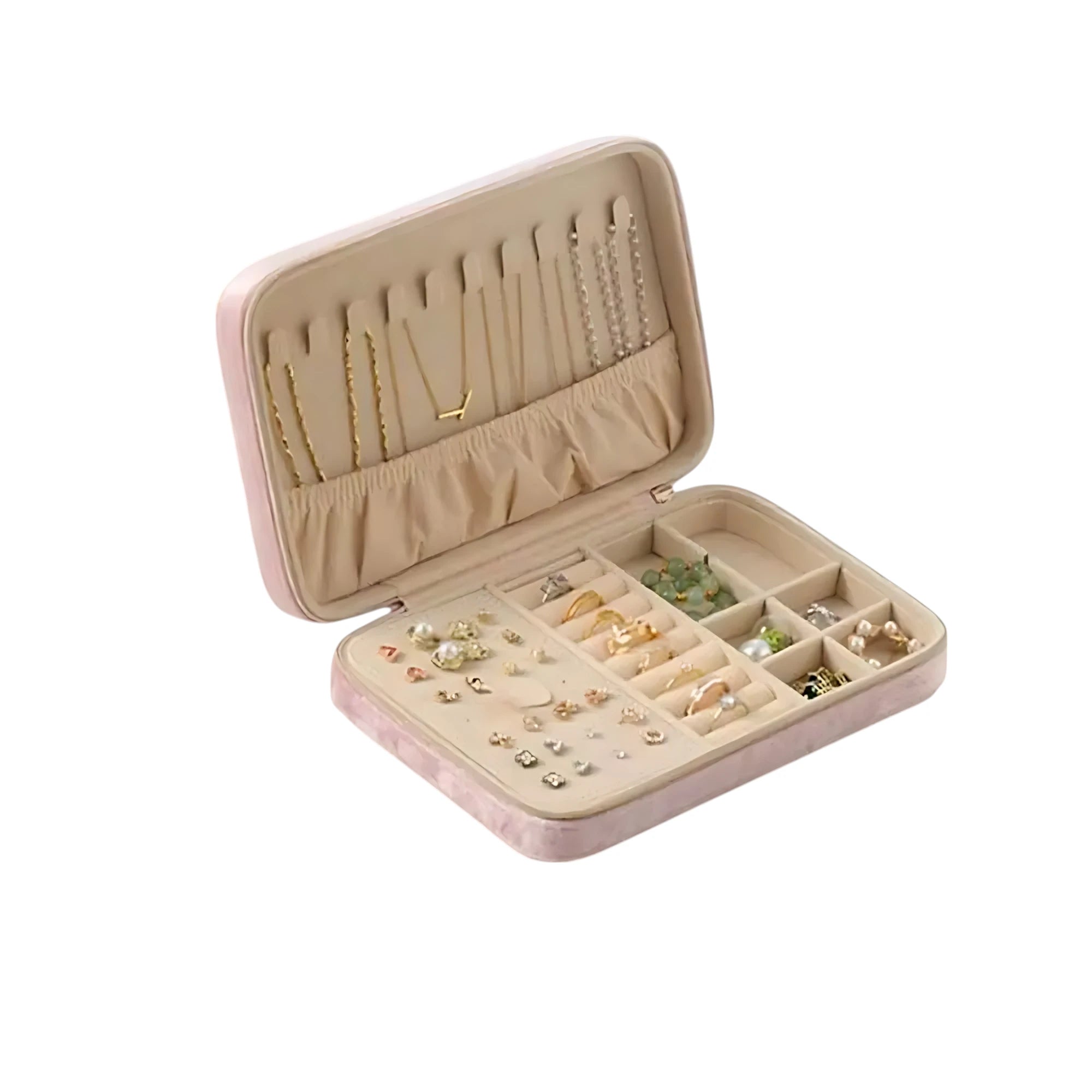 Trousse à Bijoux de Voyage en Velours