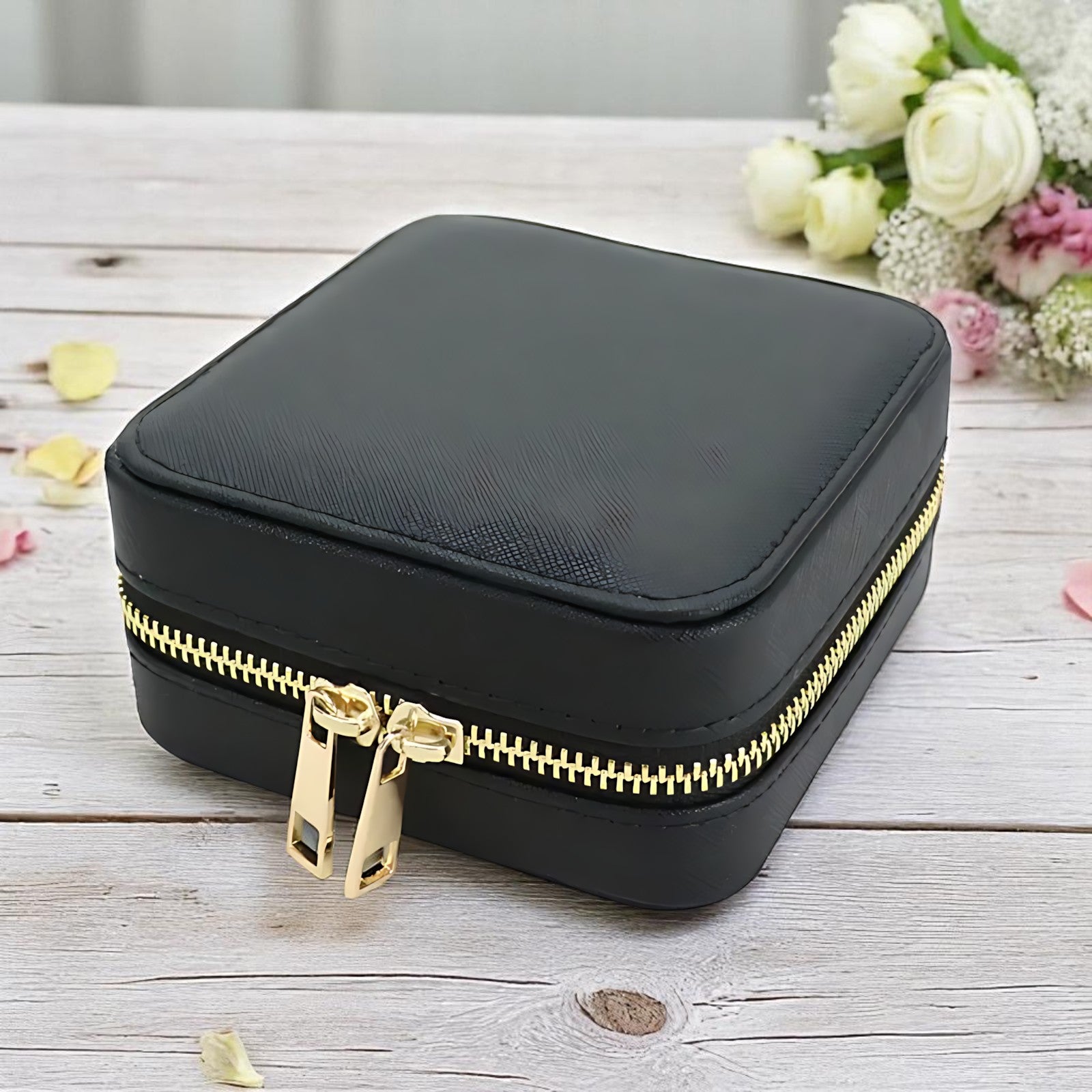 Trousse à Bijoux en Cuir