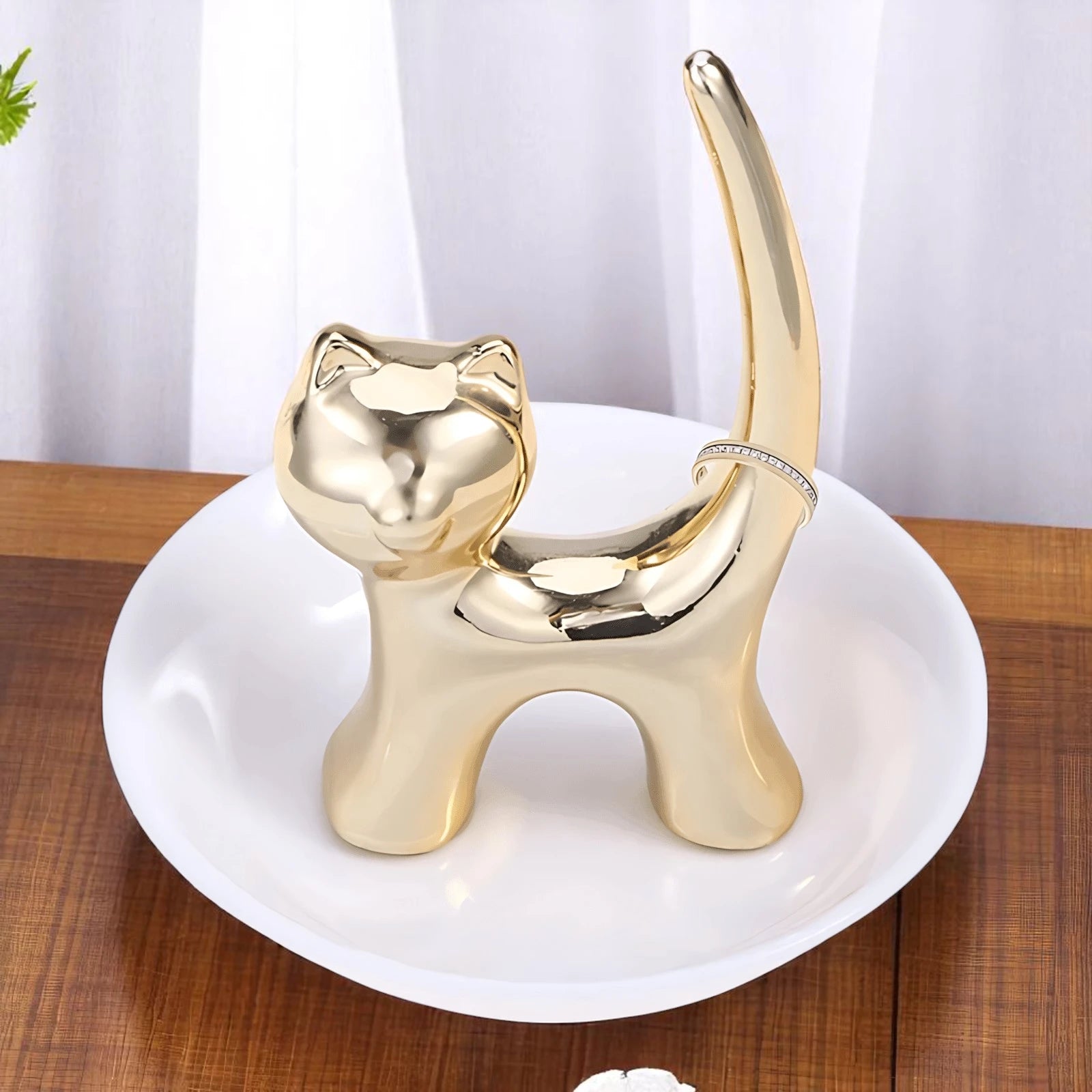Porte Bague Chat - leportebijoux.fr