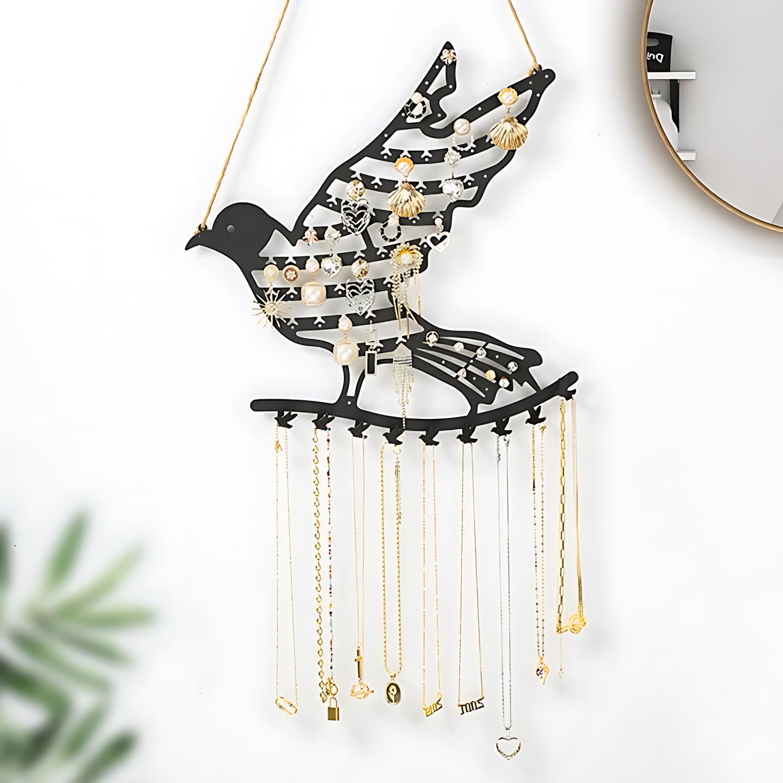 Porte Bijoux Mural Original Oiseau - leportebijoux.fr