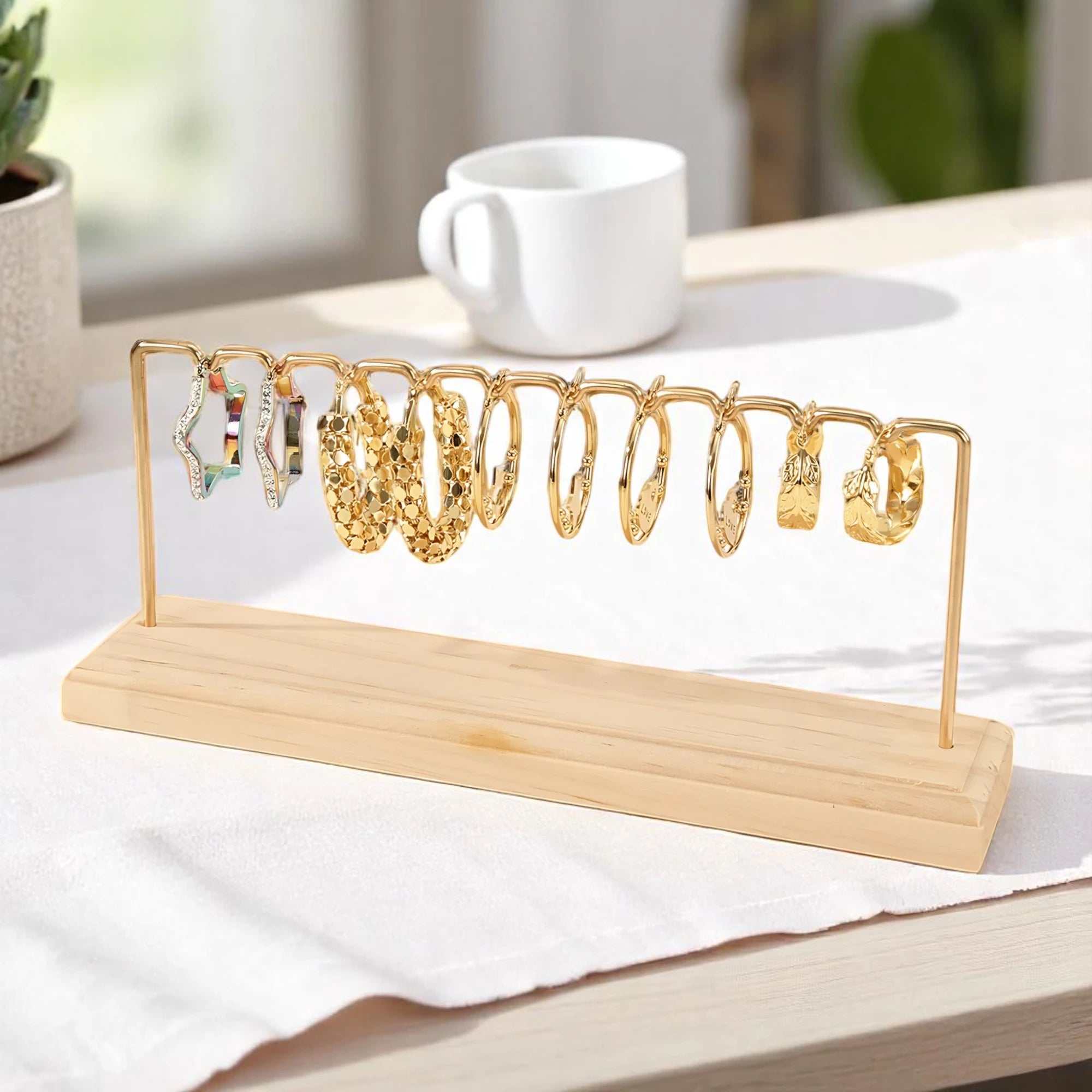 Porte Boucle d'Oreille Doré - leportebijoux.fr