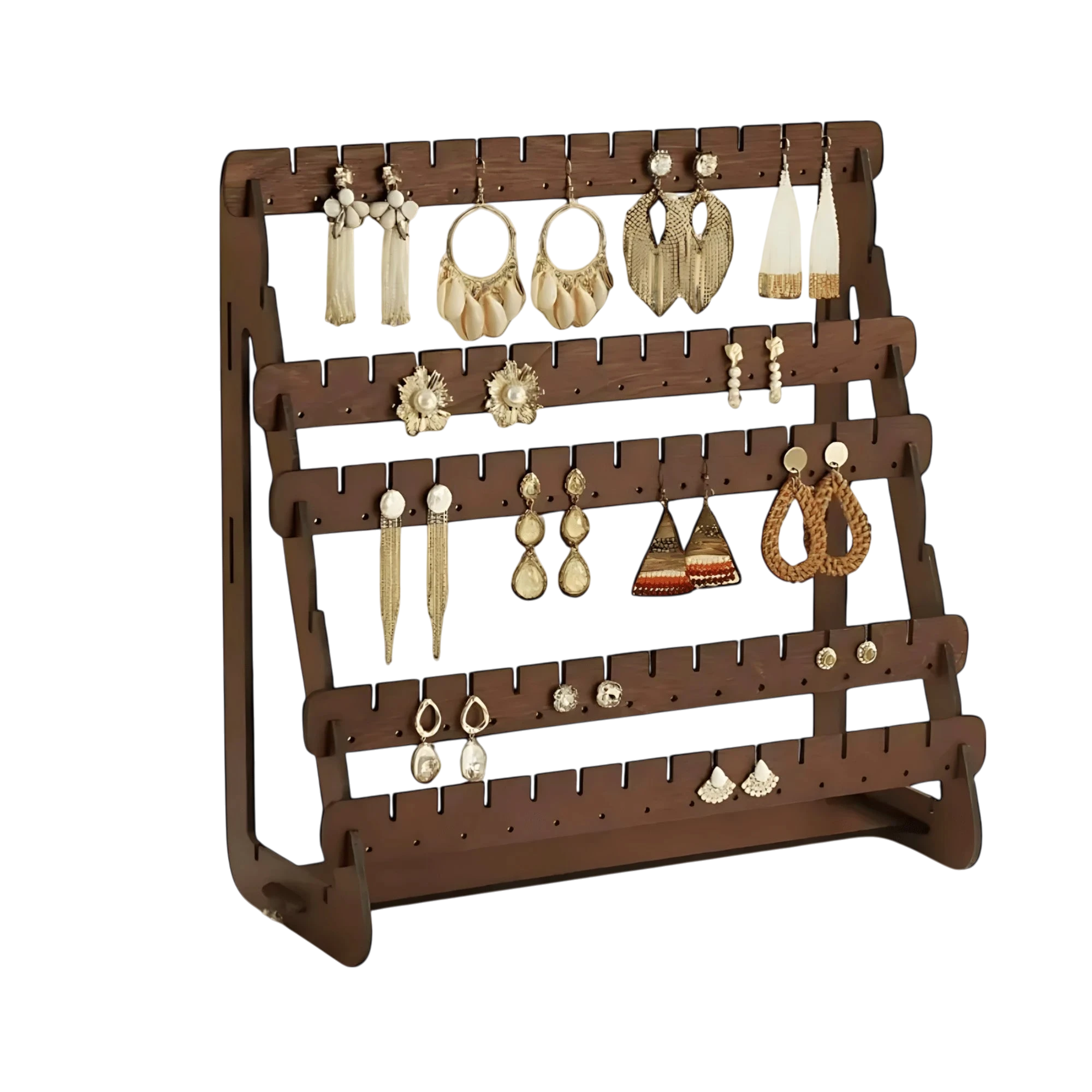 Porte Boucle D'oreille en Bois - leportebijoux.fr