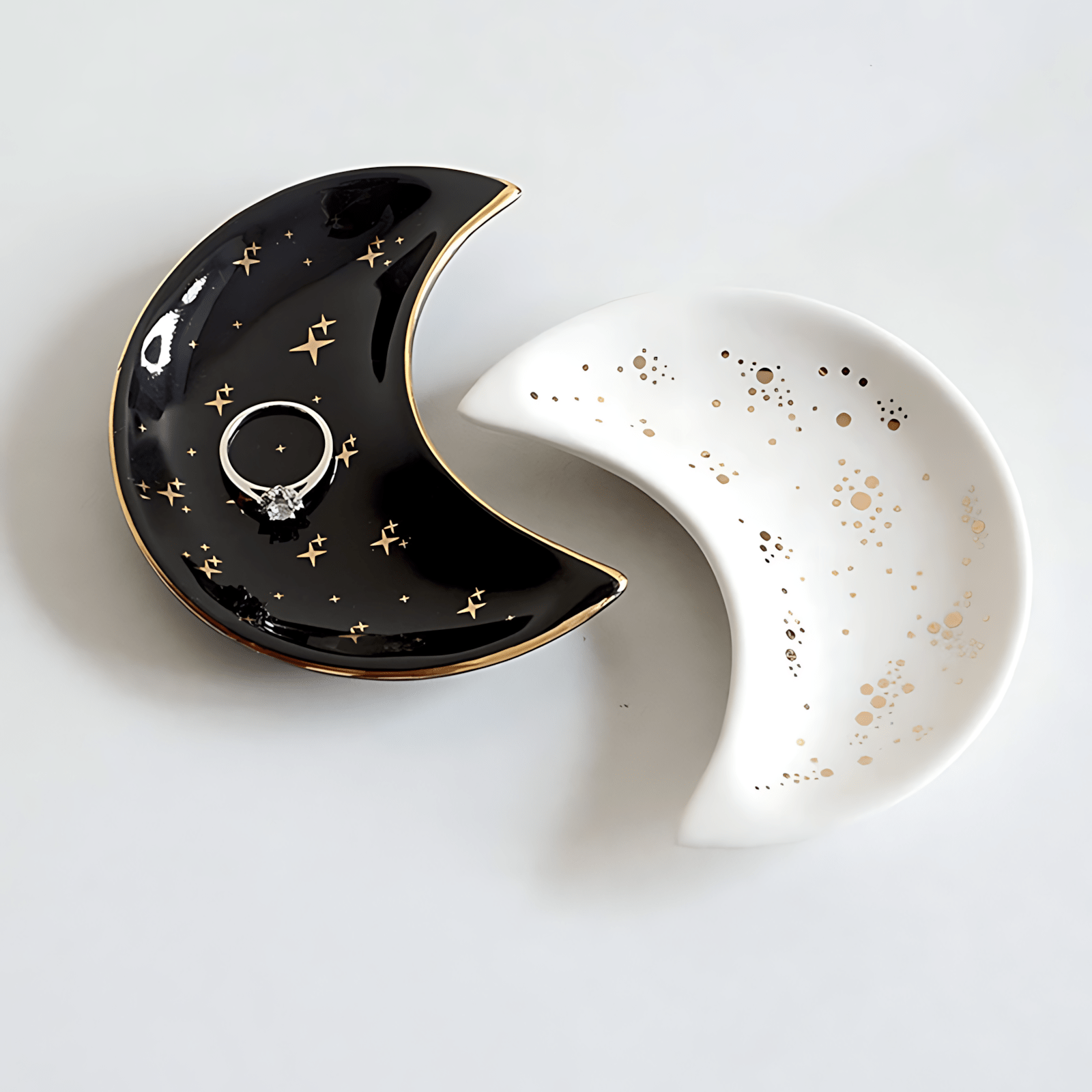 Coupelle à Bijoux Céramique Lune - leportebijoux.fr